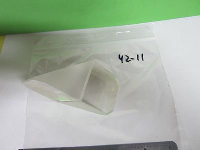 OPTICAL LARGE PRISM BEAM SPLITTER LASER OPTICS AS IS BIN#42-11