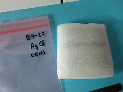Optical Lens Window Infrared Silver Chloride AgCl Laser Optics Rare