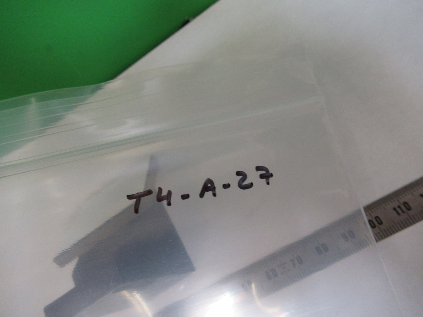 OLYMPUS JAPAN MOUNTED GLASS FLAT MIRROR MICROSCOPE PART AS PICTURED T4-A-27