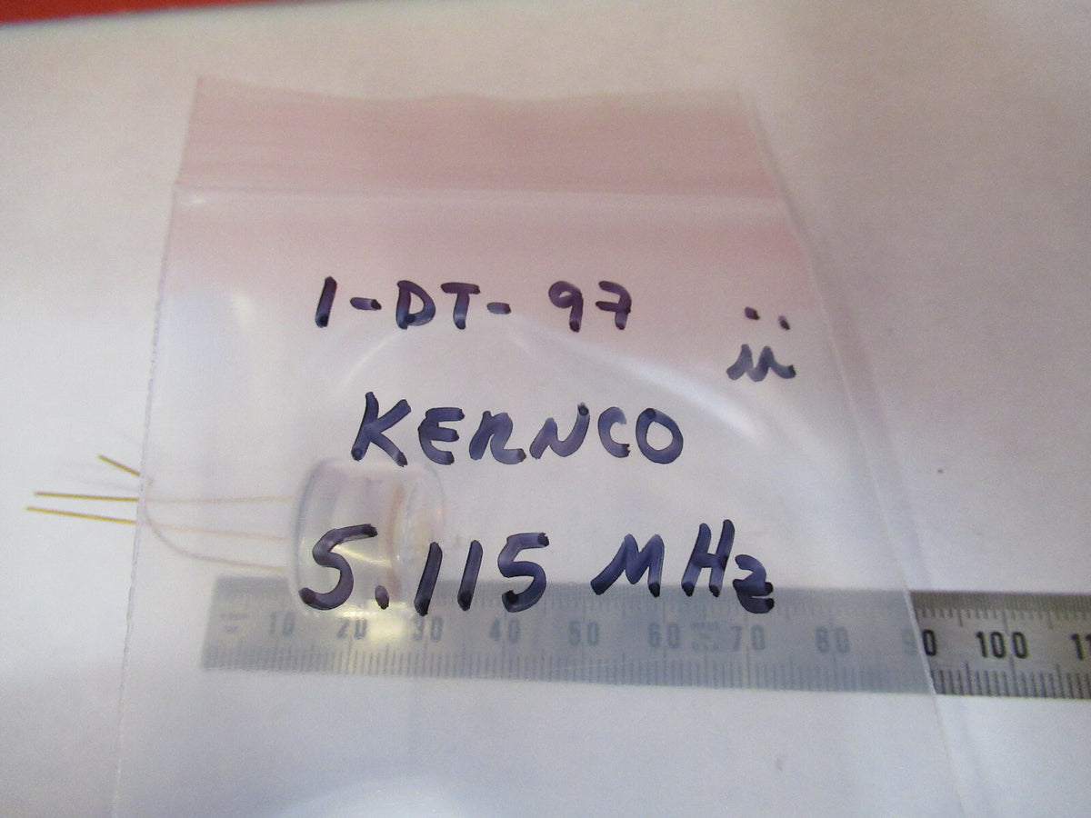 BELL LABS 5.115 MHz KERNCO RESONATOR GLASS PKG FREQUENCY AS PICTURED &1-DT-97