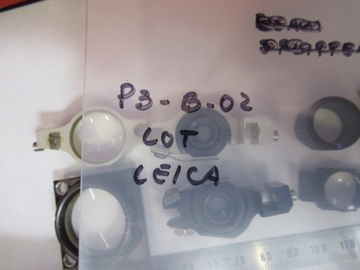 Leica Germany Mounted Lens Lot Optics Microscope Part