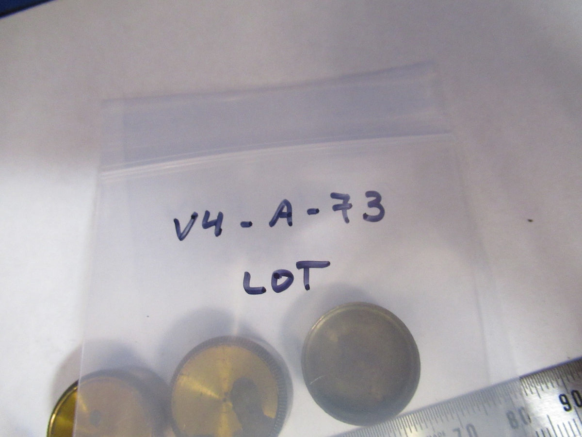 Antique Brass Caps Objectiv UK London Optics Microscope Part