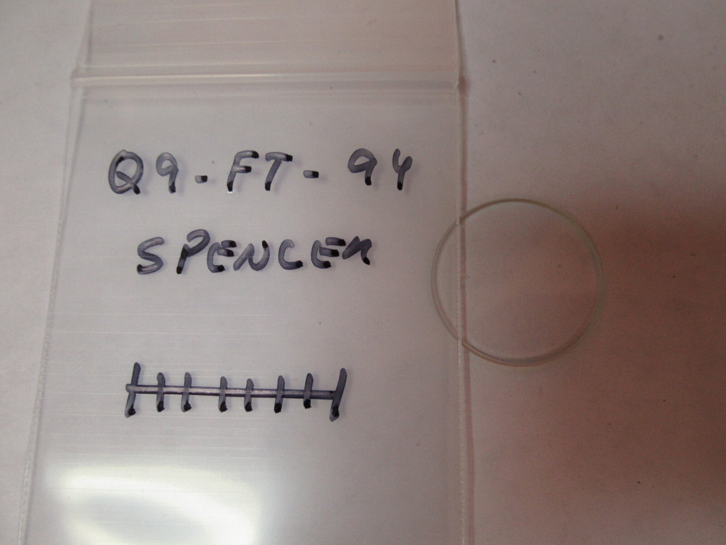 SPENCER RETICLE MICROMETER MICROSCOPE PART AS PICTURED Q9-FT-94