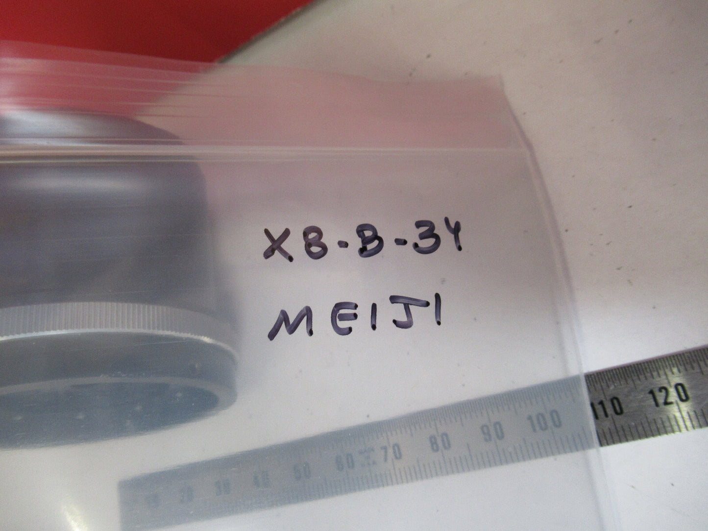 MEIJI JAPAN ILLUMINATOR LENS+ IRIS MICROSCOPE PART AS PICTURED X8-B-34