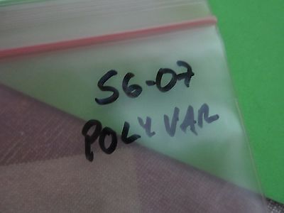 MICROSCOPE PART POLYVAR REICHERT LENS OPTICS AS IS BIN#S6-07