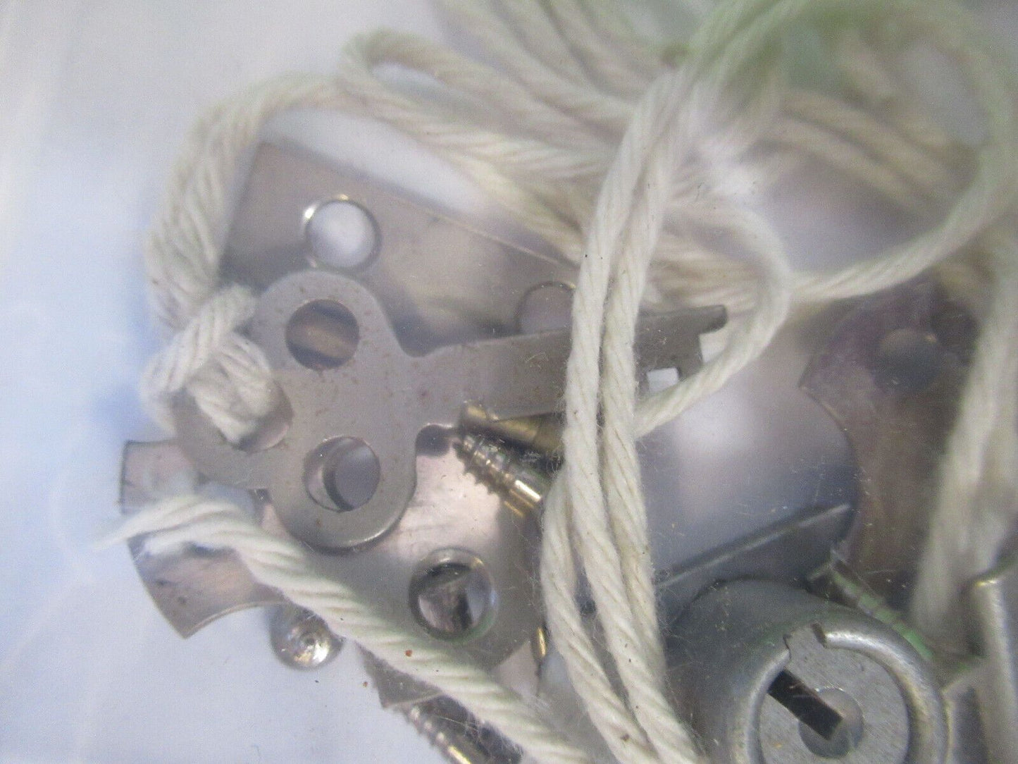 BAUSCH LOMB LOCK + KEY+ HINGES ASSEMBLY MICROSCOPE PART AS PICTURED #R9-B-22