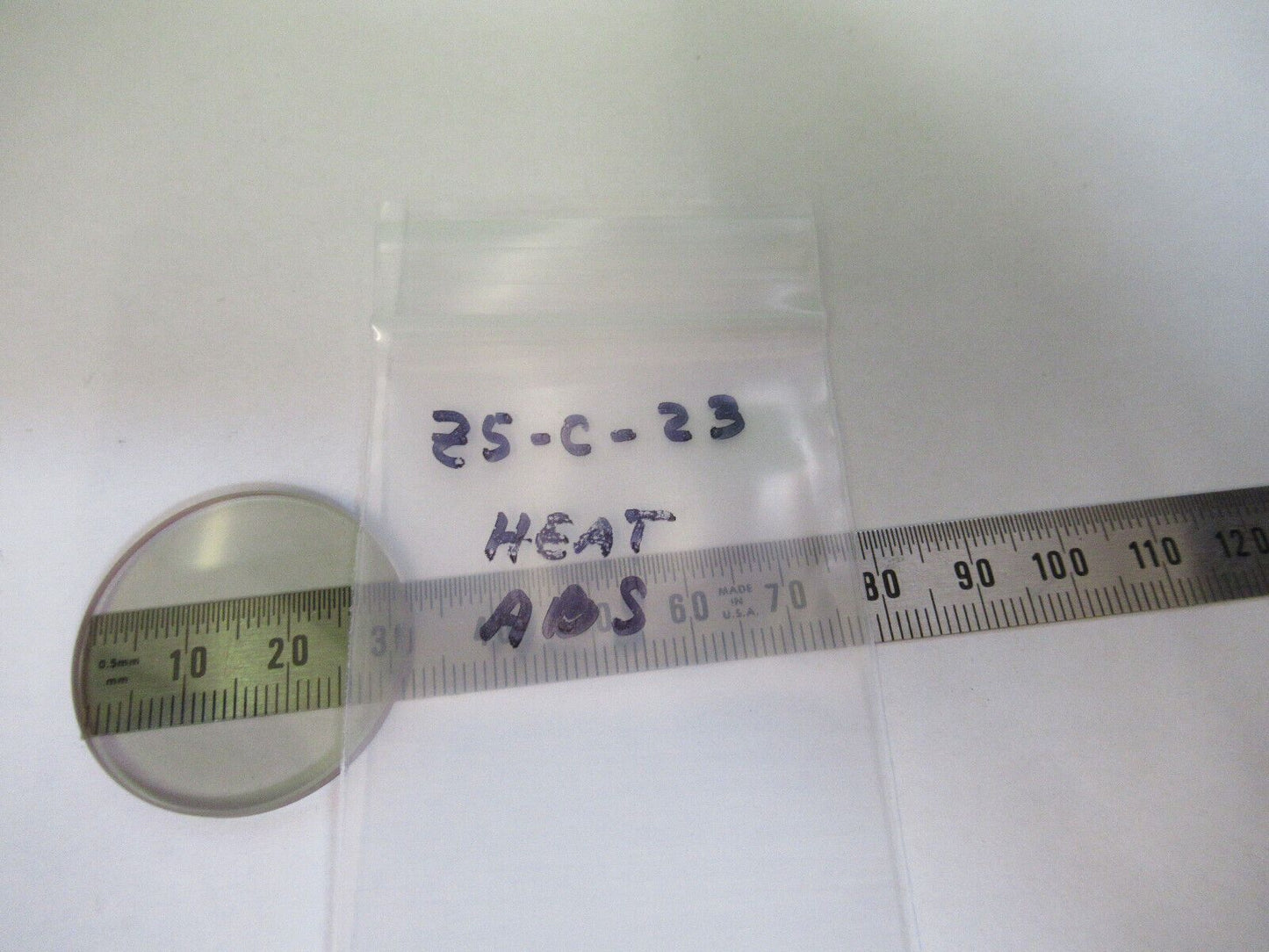 OPTICAL HEAT ABSORBING GLASS FILTER FOR PARTS AS PICTURED &Z5-C-23