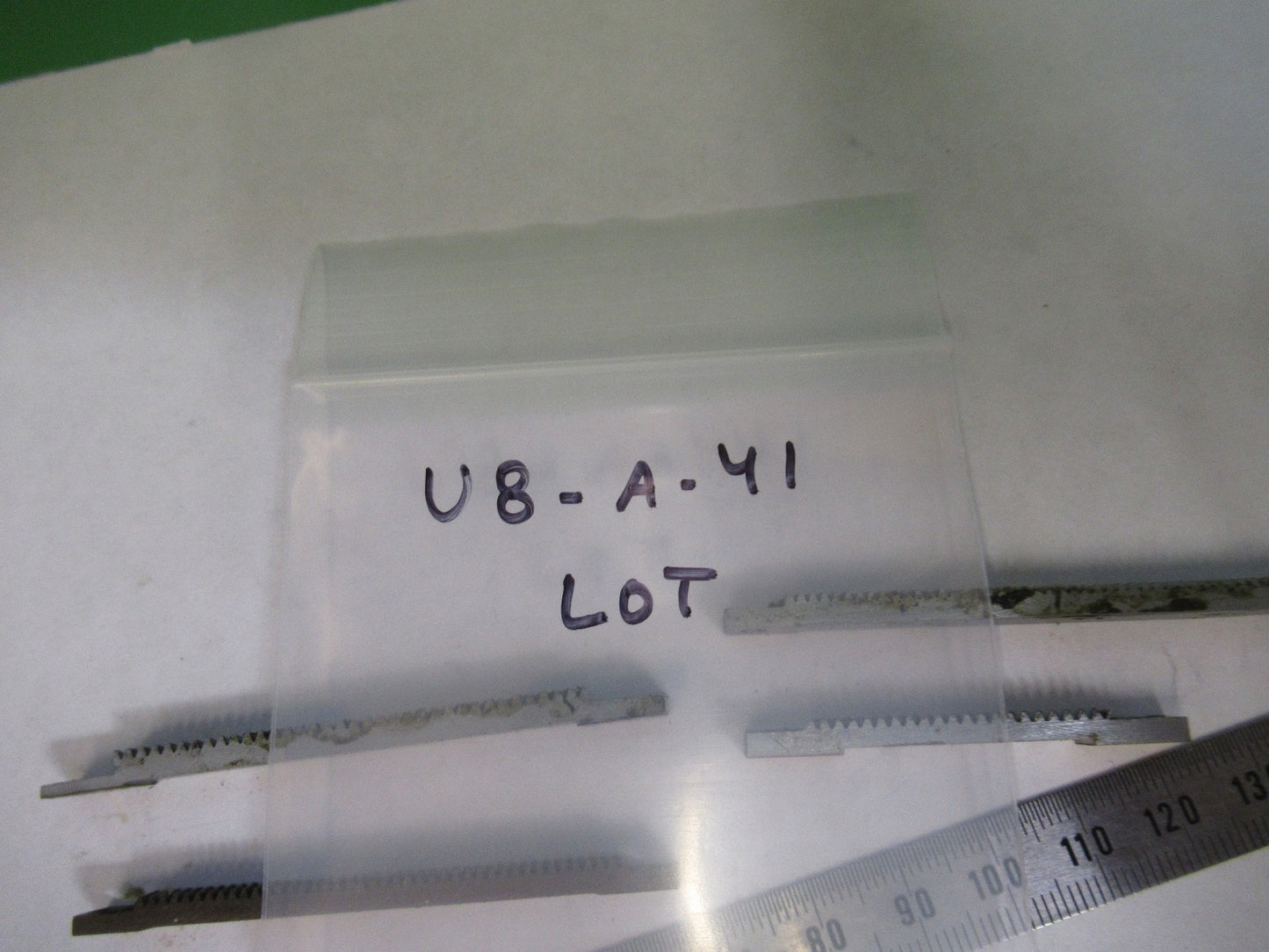 LOT 4 PIECES RACK GEAR BAUSCH LOMB AO SPENCER MICROSCOPE PART AS PICTURE U8-A-41