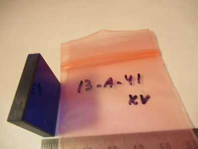 OPTISCHER BLAUER GLASFILTER QUADRATISCHE 1-ZOLL-OPTIK WIE ABGEBILDET &13-A-41