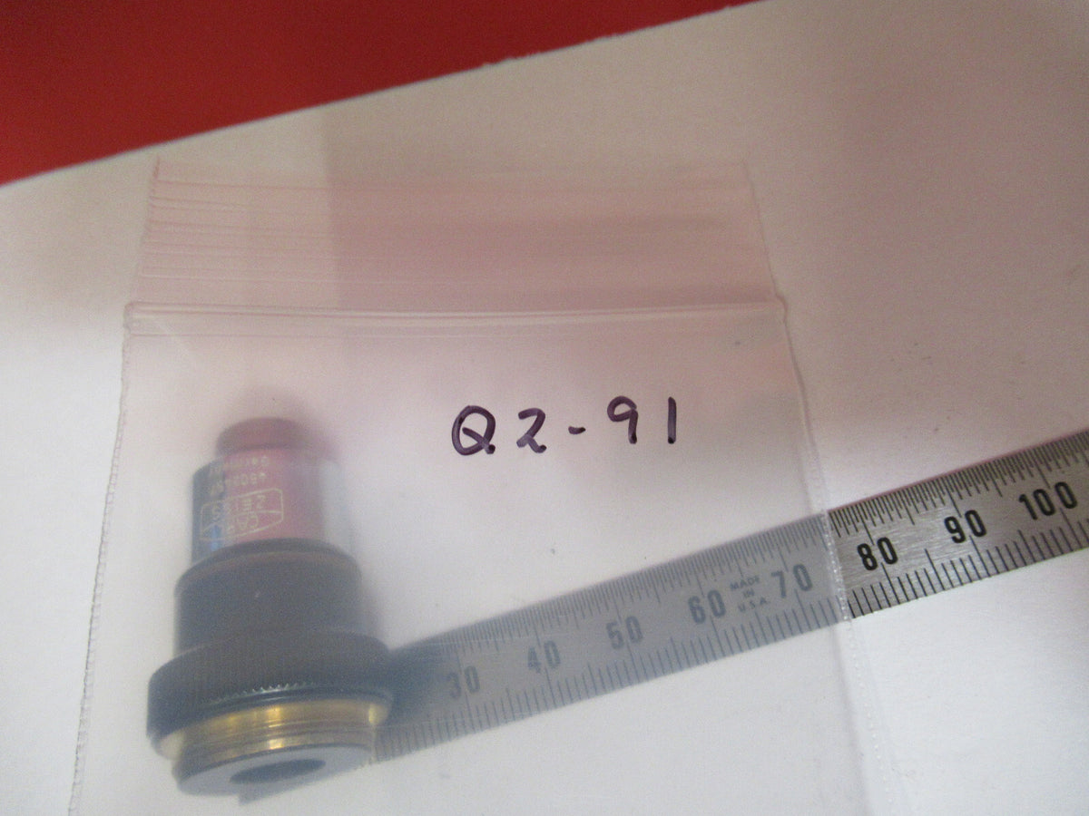 VINTAGE CARL ZEISS GERMANY 2.5X /160 OBJECTIVE MICROSCOPE PART AS PICTURED Q2-91