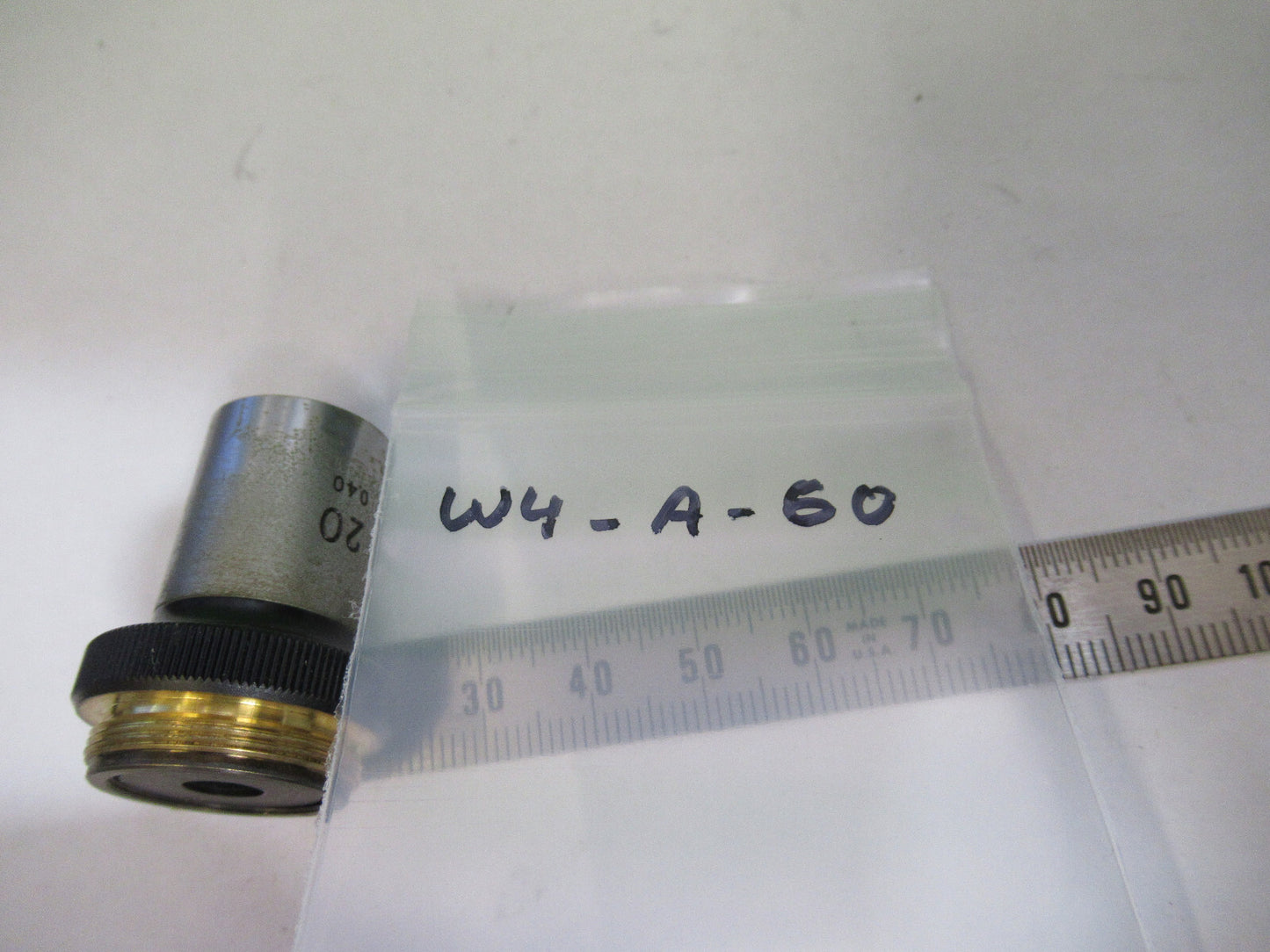 NIKON M20 FAIR OBJECTIVE LENS OPTICS MICROSCOPE PART AS PICTURED &W4-A-50