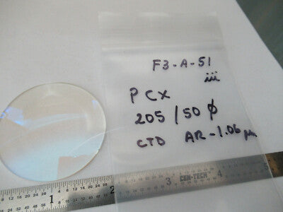 Oriel Optical PlanO Convex FL205 D50 Lens Optics