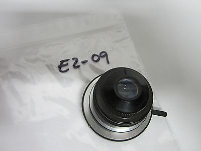MICROSCOPE OPTICAL PART CONDENSER + IRIS OLYMPUS JAPAN OPTICS BIN#E2-09