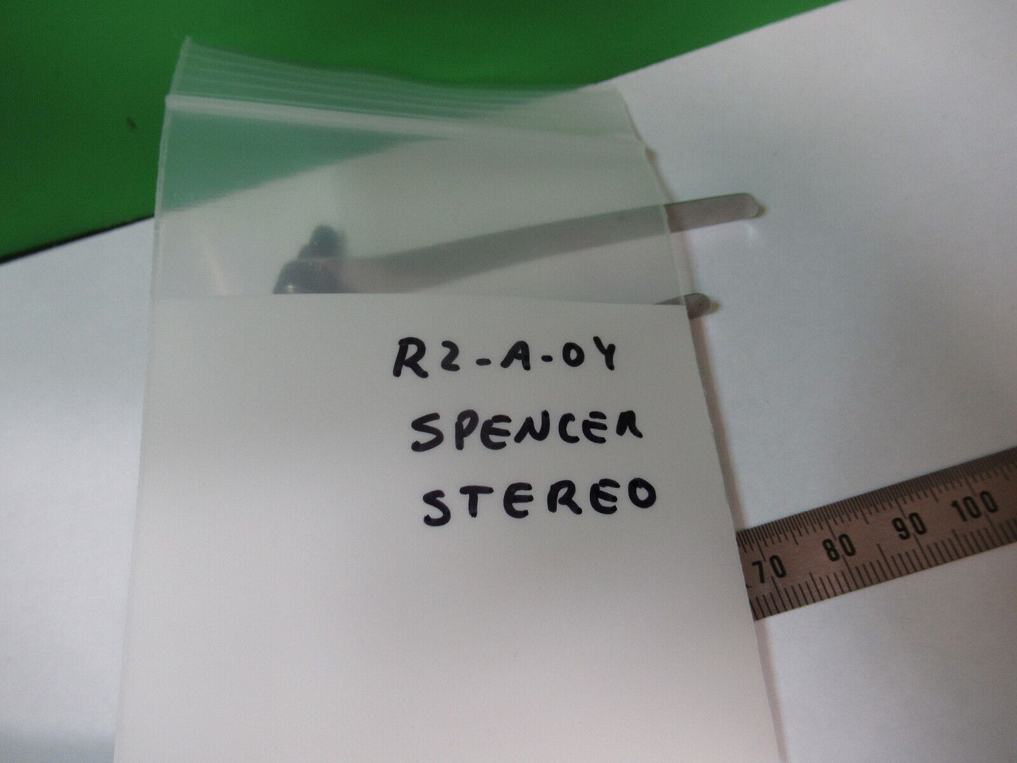 STEREO SPENCER AO PAIR of CLIPS STAGE MICROSCOPE AS PICTURED &R2-A-04