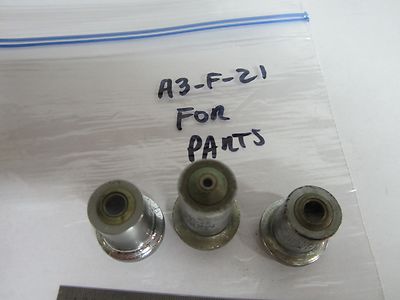 MICROSCOPE FOR PARTS UNITRON lot 3 ea objectives OPTICS BIN#A3-F-21