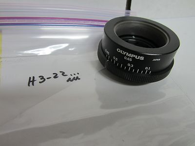 OLYMPUS JAPAN OPTICS IRIS CAMERA PORT ILLUMINATOR MICROSCOPE PART BIN#H3-22