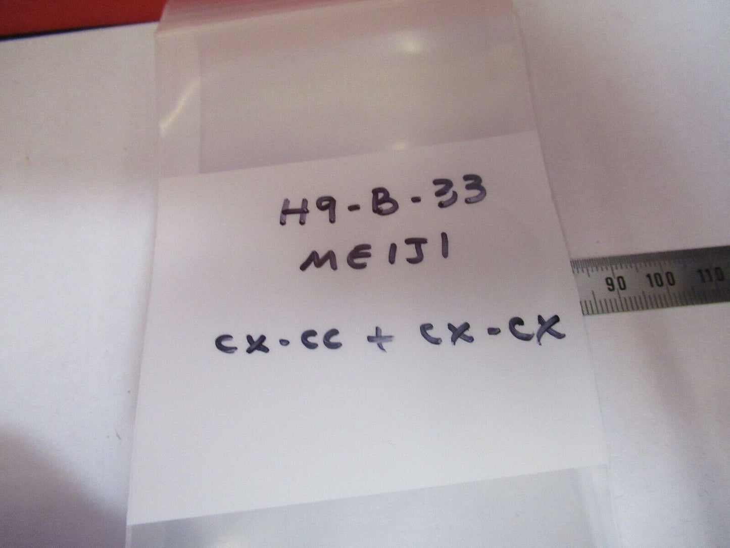 MEIJI JAPAN LOT LENSES for CONDENSER MICROSCOPE PART AS PICTURED H9-B-33