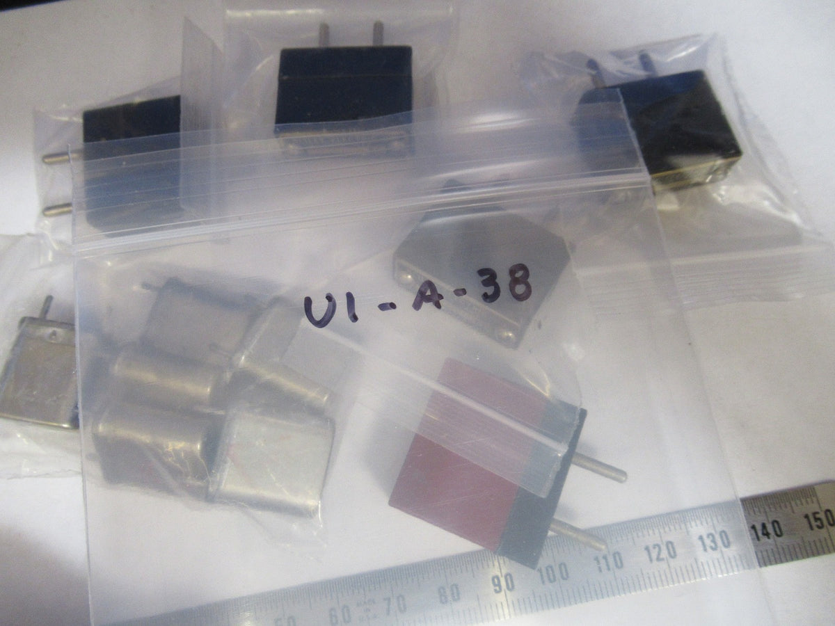 Lot Vintage Quartz Crystals Frequency Control Radio