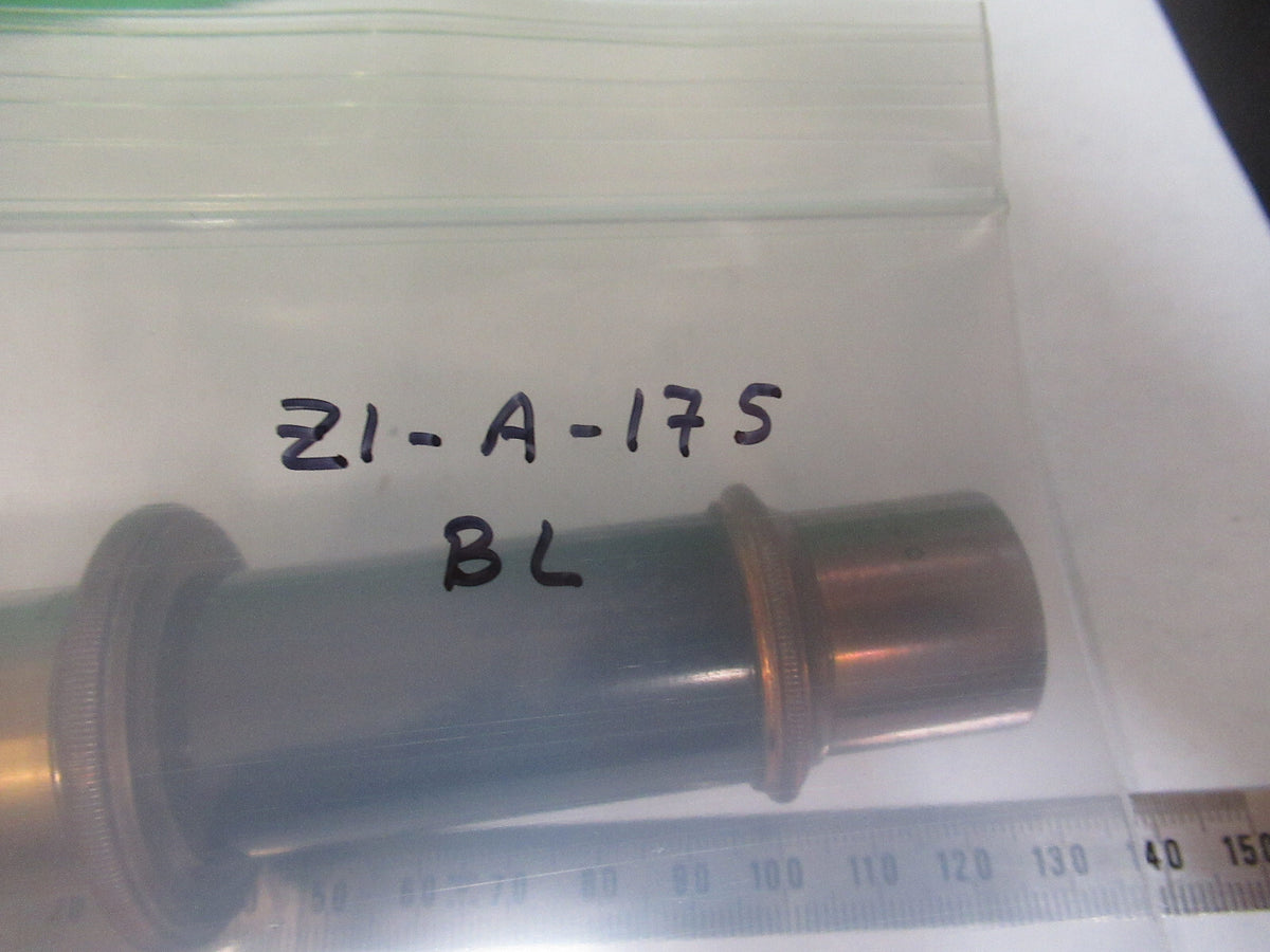 ANTIQUE BAUSCH LOMB BRASS TUBUS MICROSCOPE PART AS PICTURED Z1-A-175