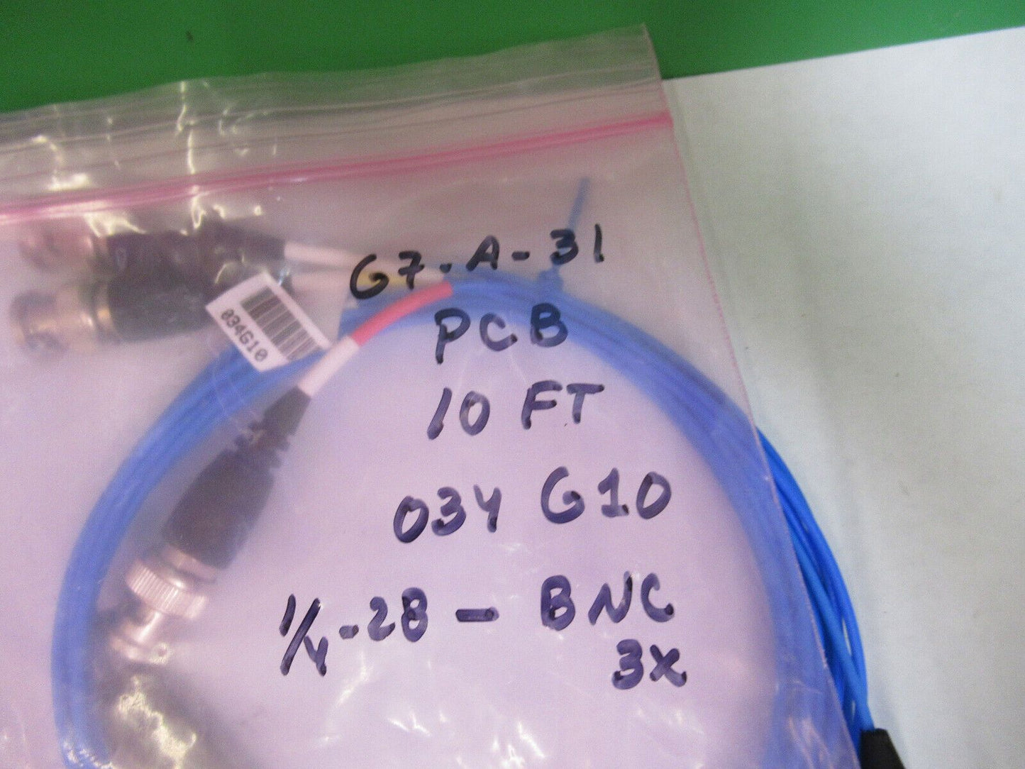 PCB PIEZOTRONICS 034G10 10ft TRIAXIAL CABLE for ACCELEROMETER &G7-A-31