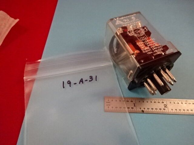 RELAY MAGNECRAFT 24VDC W250CPK-11 ELECTRIC PART AS IS #19-A-31