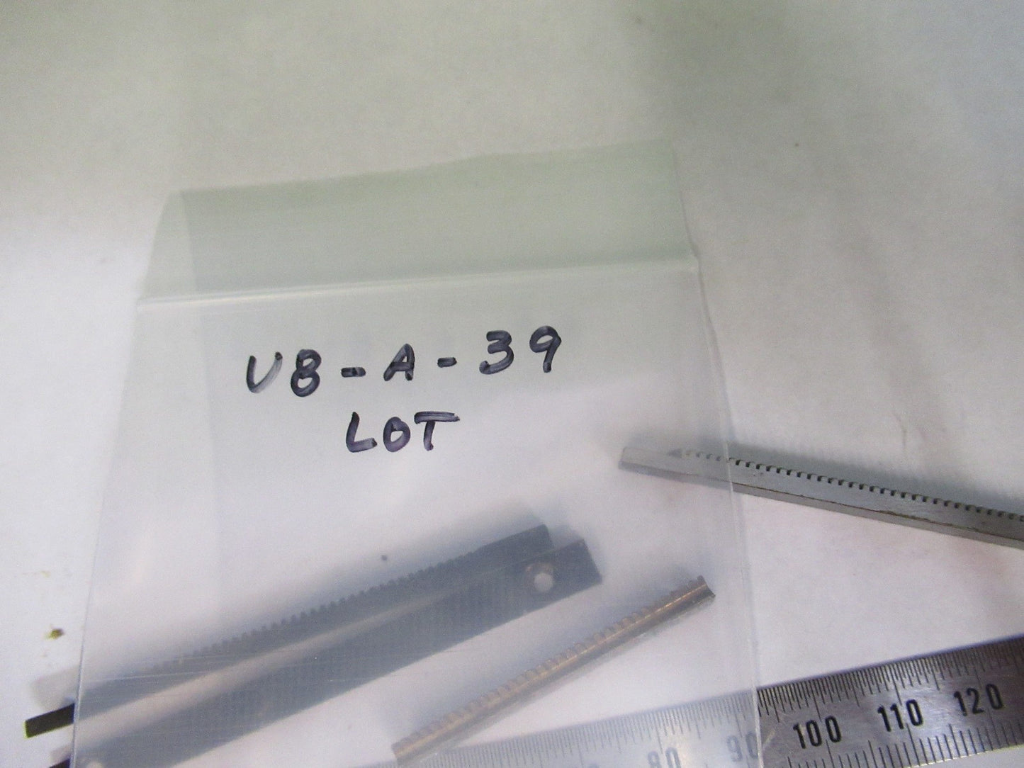 LOT 4 PIECES RACK GEAR BAUSCH LOMB AO SPENCER MICROSCOPE PART AS PICTURE U8-A-39