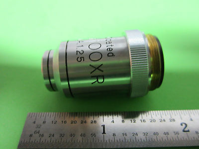 MICROSCOPE OPTICS PART UNITRON JAPAN OBJECTIVE 100X OIL BIN#4T