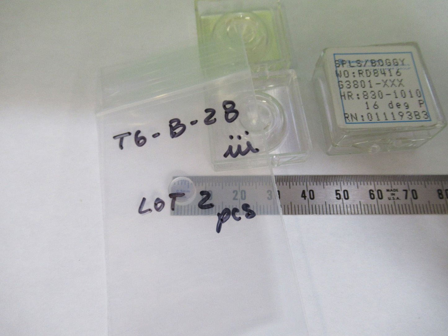 LOT OPTICAL SPECTRA PHYSICS SP COATED LENS PHOTONICS OPTICS AS PICTURED T6-B-28