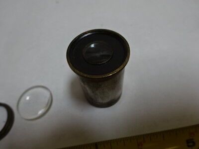 FOR PARTS BRASS ANTIQUE EYEPIECE LENS FRANCE OPTICS AS IS #96-92A