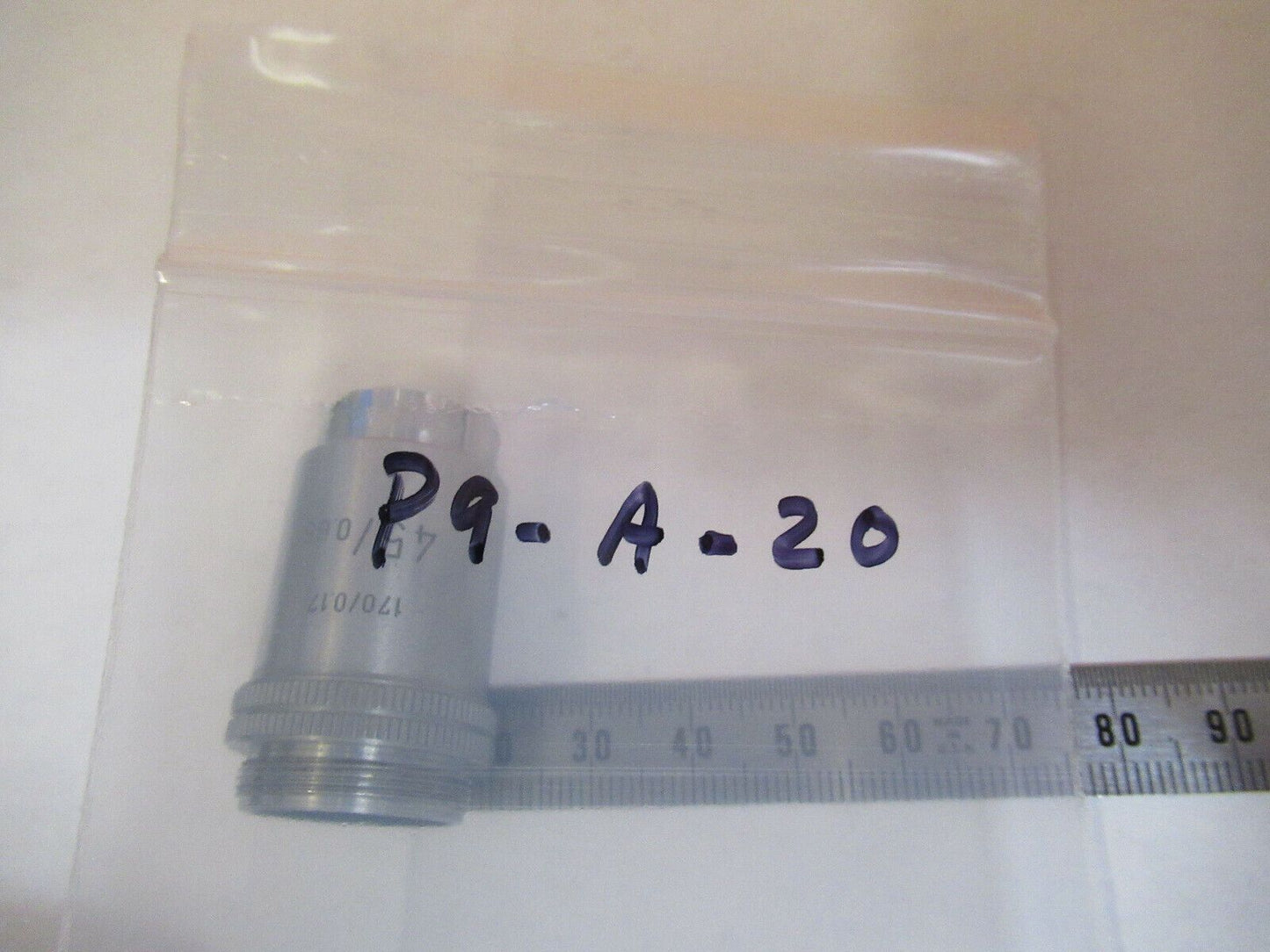 ANTIQUE ERNST LEITZ 45X/170 OBJECTIVE MICROSCOPE PART AS PICTURED &P9-A-20