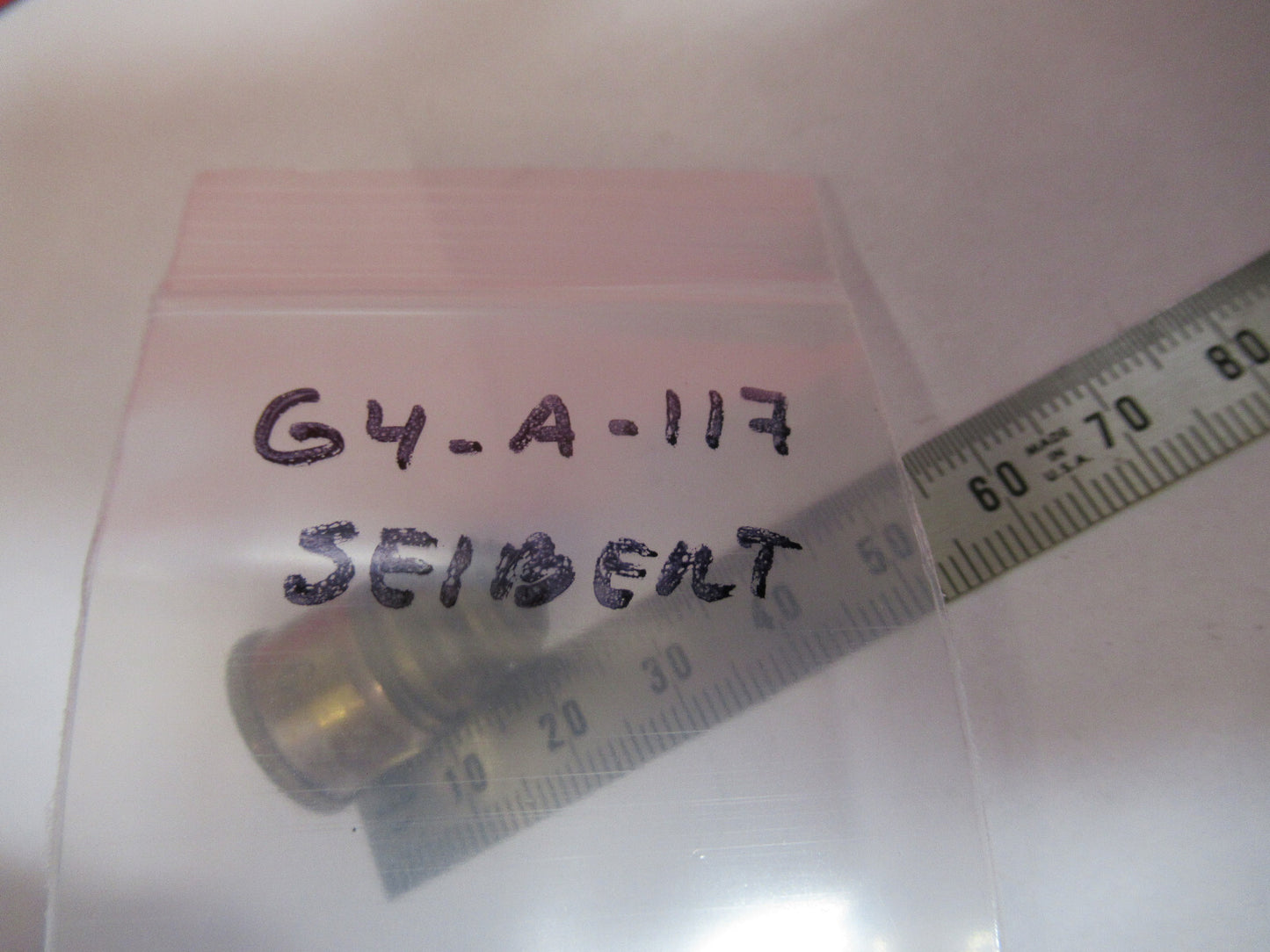ANTIQUE SEIBERT GERMANY "6" OBJECTIVE MICROSCOPE PART AS PICTURED G4-A-117