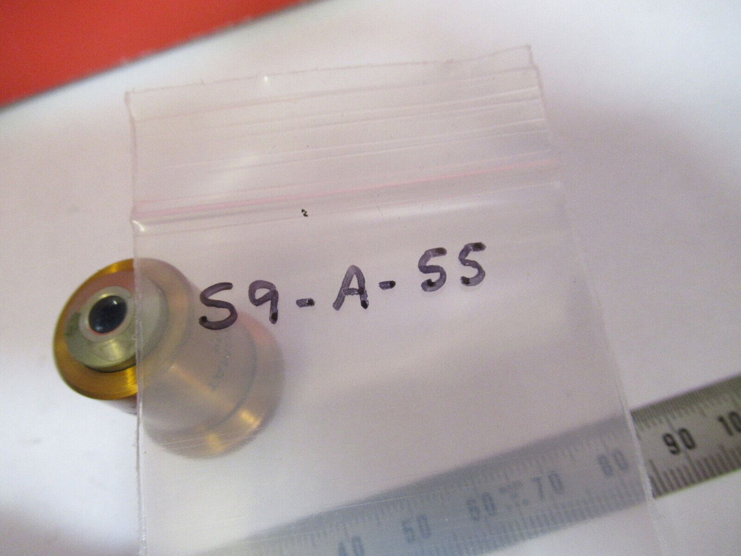 ANTIQUE APO BAUSCH LOMB OBJECTIVE 10X MICROSCOPE PART AS PICTURED &S9-A-55