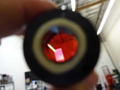 OPTICAL COATED MOUNTED LENS WINDOW LASER OPTICS AS IS B#AH-16