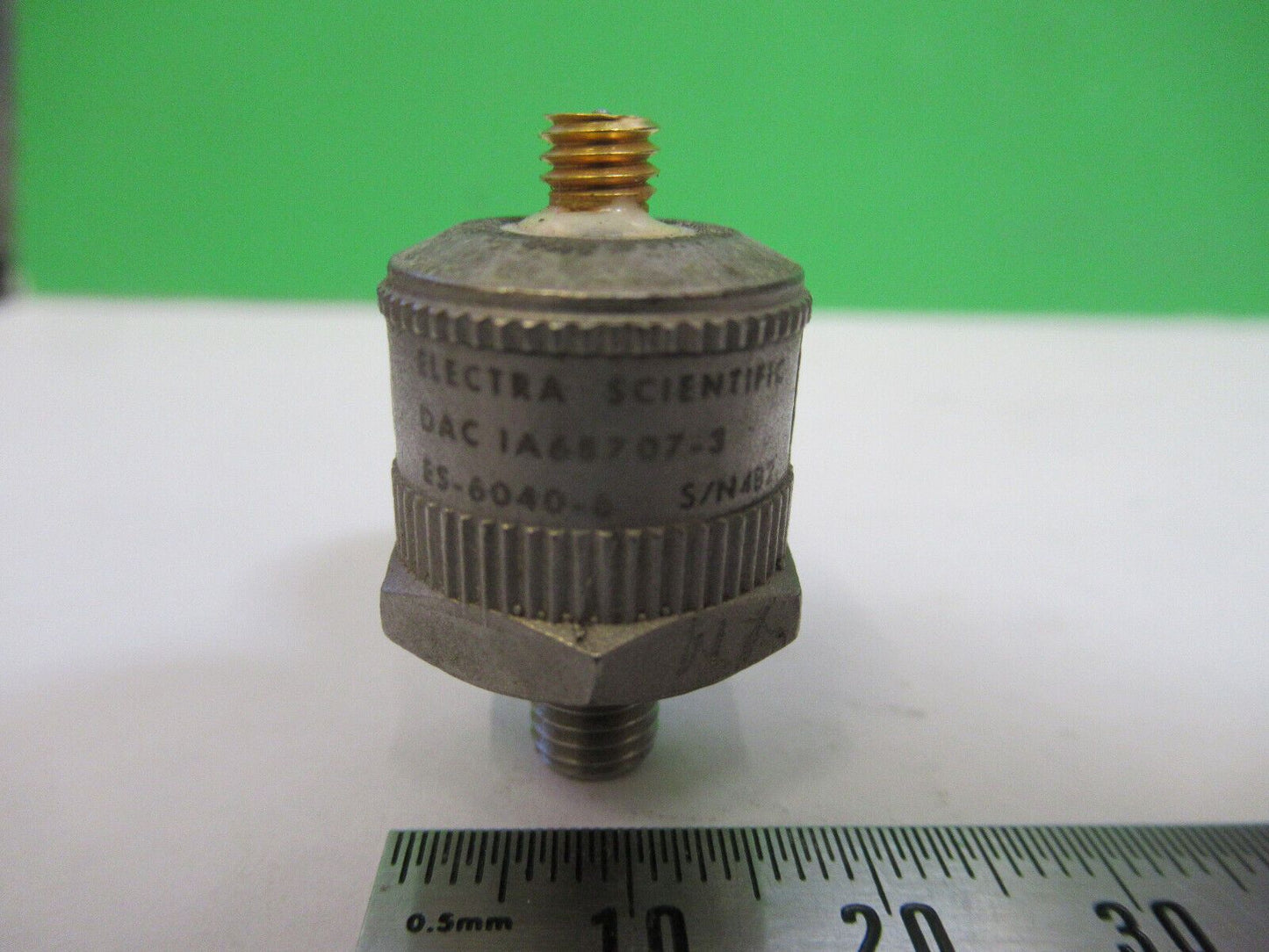 ELECTRA SCIENTIFIC ES 6040-6 ACCELEROMETER VIBRATION SENSOR AS PICTURED &W4-A-21