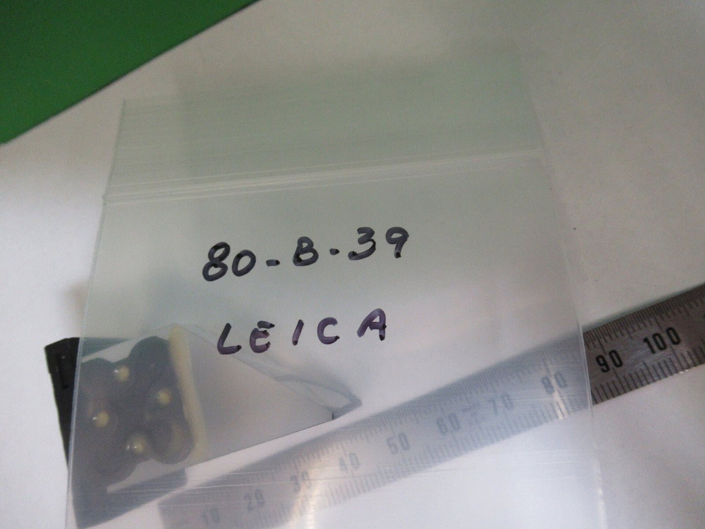 LEICA GERMANY GLASS PRISM HEAD OPTICS MICROSCOPE PART AS PICTURED 80-B-39