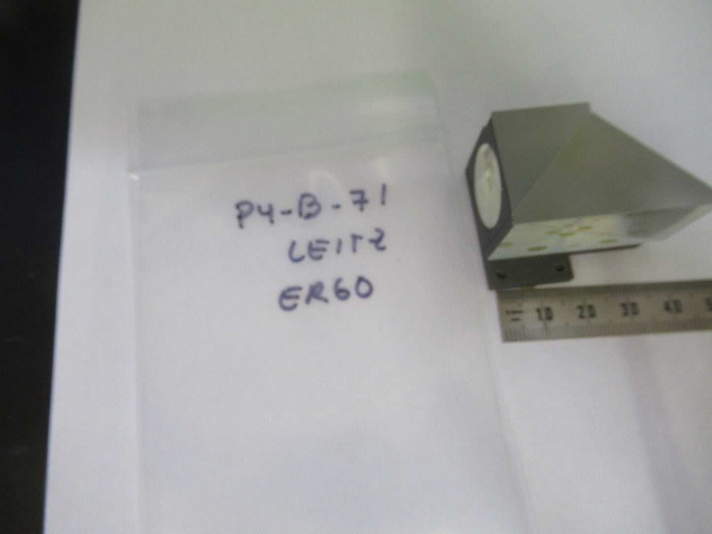 LEITZ WETZLAR ERGOLUX GLASS PRISM HEAD MICROSCOPE PART AS PICTURED P4-B-71
