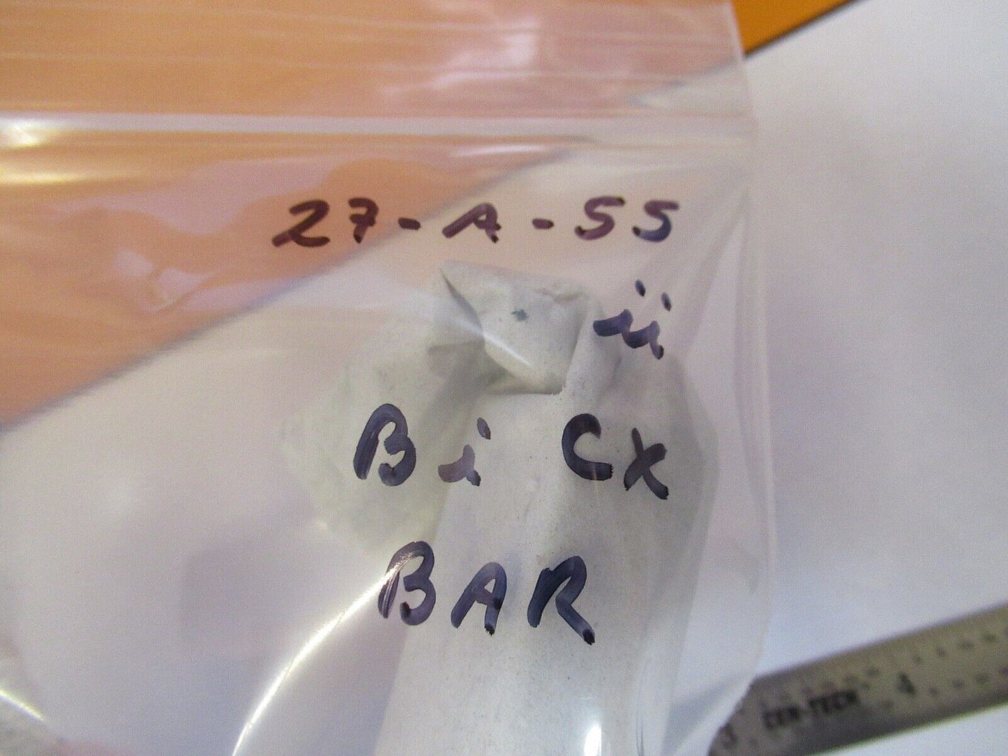 OPTICAL LONG BI CONVEX BAR GLASS LENS RARE LASER OPTICS AS PICTURED &27-A-55