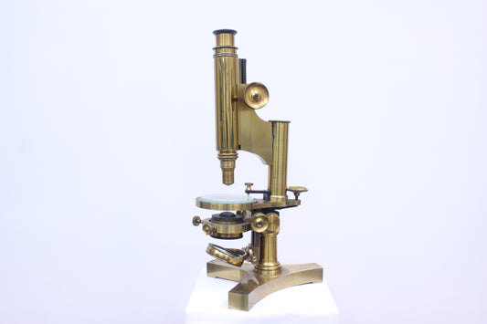 R & J. Beck Antique Brass Microscope (15667) - Sold by SILO Surplus