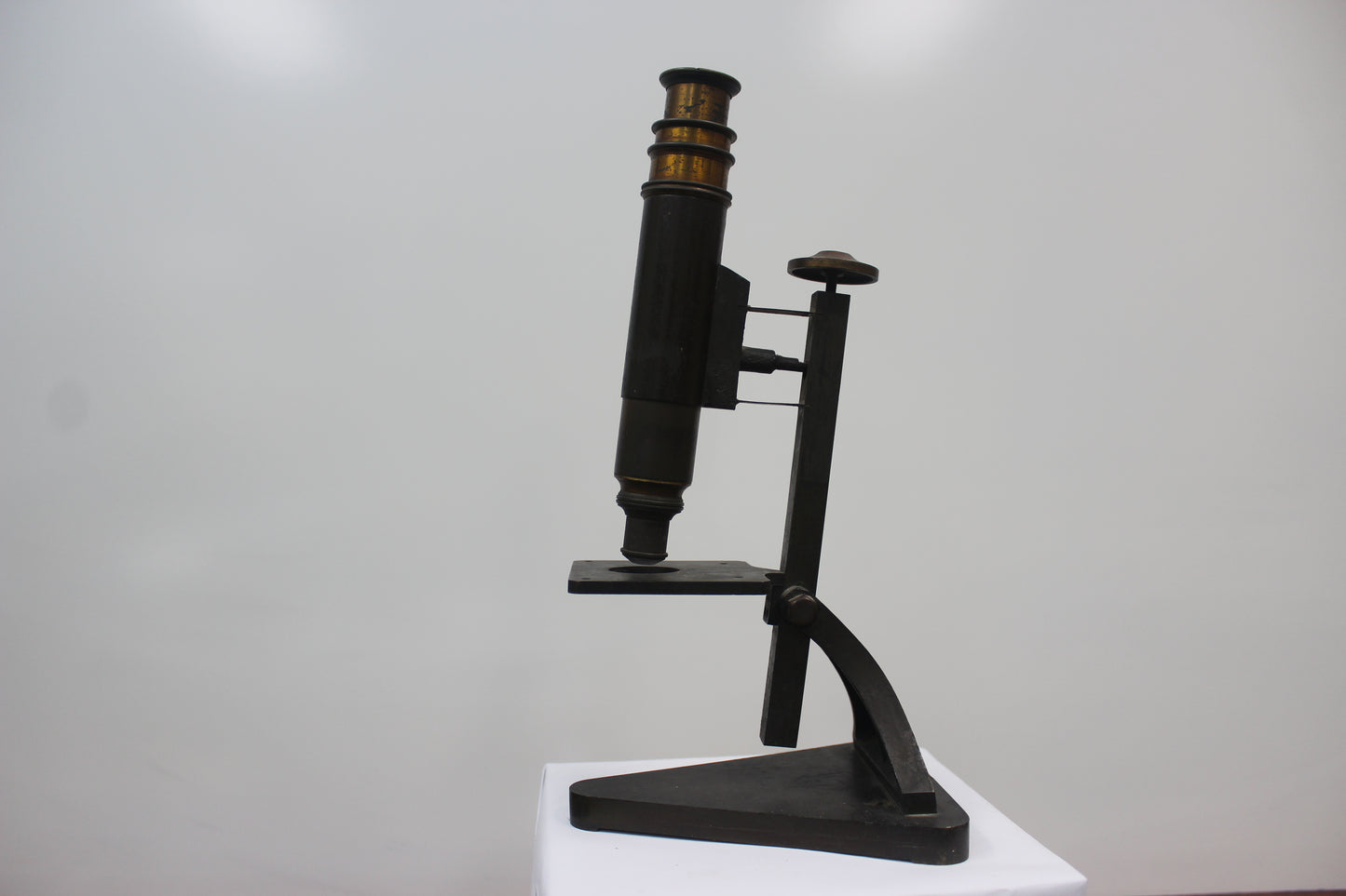 R & J. Beck Antique Brass Microscope (20810) - Sold by SILO Surplus
