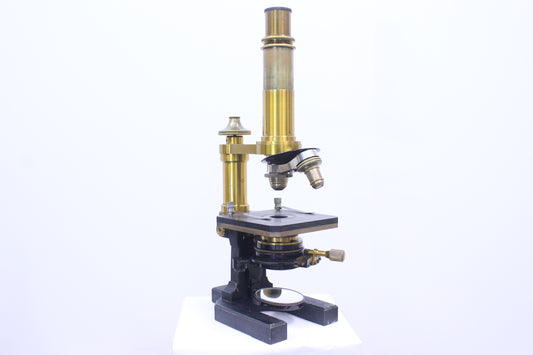 Carl Zeiss Jena Antique Brass Microscope (19978)
