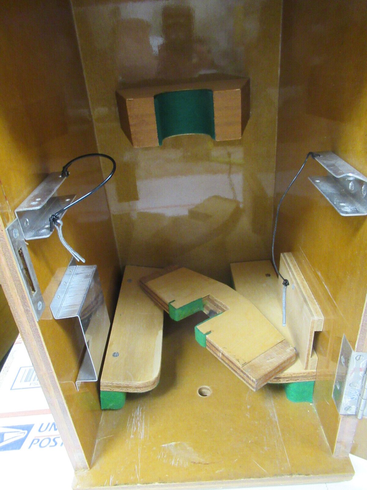 EMPTY OLYMPUS JAPAN WOOD CABINET BOX MICROSCOPE PART AS PICTURED &TA-4