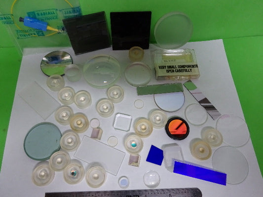 Lot Optical Lenses Prism Mirror Mil Spec Laser Optics