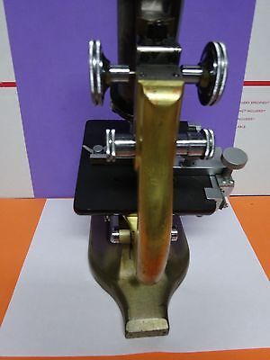 BRASS MICROSCOPE SPENCER ANTIQUE AMERICAN OPTICS &IL-2-20