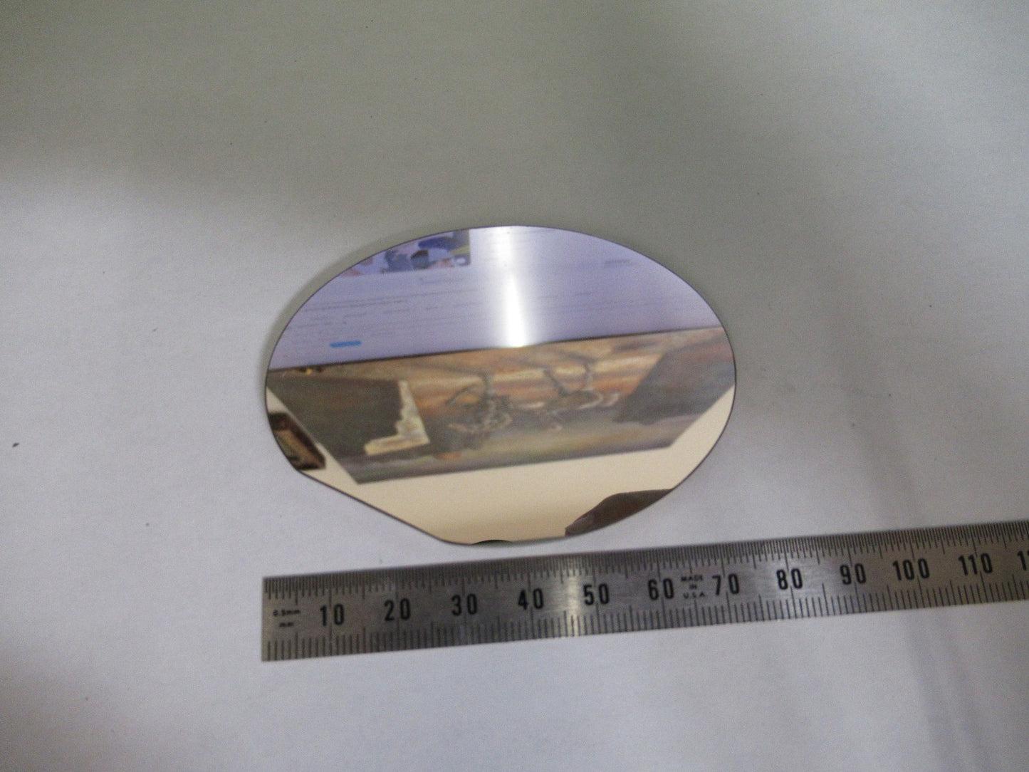 OPTICAL TRUNCATED MIRROR FLAT MIL SPEC OPTICS AS PICTURED T5-A-86