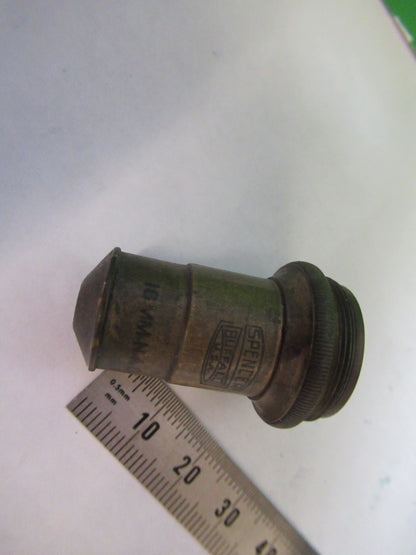 ANTIQUE BRASS SPENCER OBJECTIVE 16mm 10X MICROSCOPE PART AS PICTURED X3-B-96