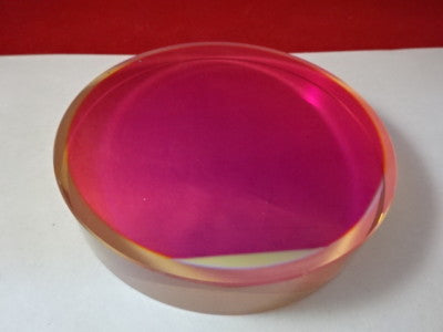 Optical Flat Zerodur 3" Dia Dichroic Mirror [two pinholes] Laser Optics