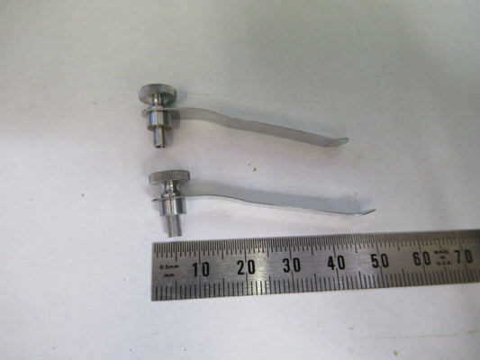CARL ZEISS DEUTSCHLAND PAAR CLIPS MIKROSKOPTEIL WIE ABGEBILDET F3-B-19