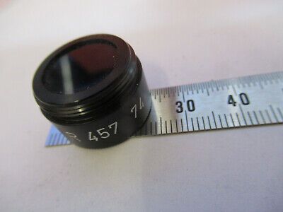 R457 BLUE LENS FILTER OPTICS MICROSCOPE PART AS PICTURED &B3-B-11