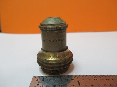 Antique Brass Bausch & Lomb 16mm Objective Microscope Part