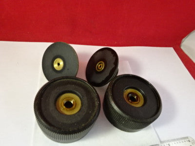 MICROSCOPE PART ZEISS GERMANY SET of KNOBS OPTICS AS IS &55R-A-03